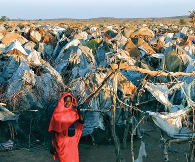 image of refugee camp