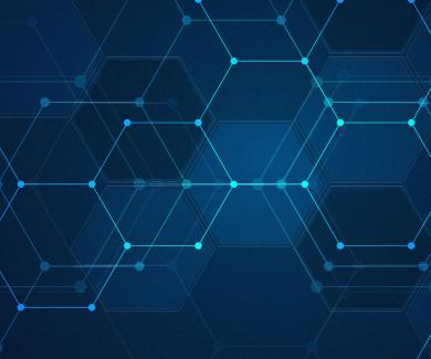 hexagonal blue background pattern